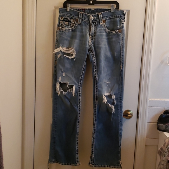true religion ripped jeans